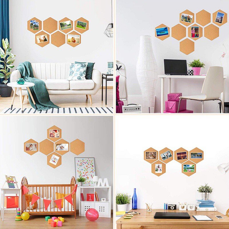 Шестигранная квадратная круглая деревянная доска с буквами для объявлений семейная фотография оформление дома