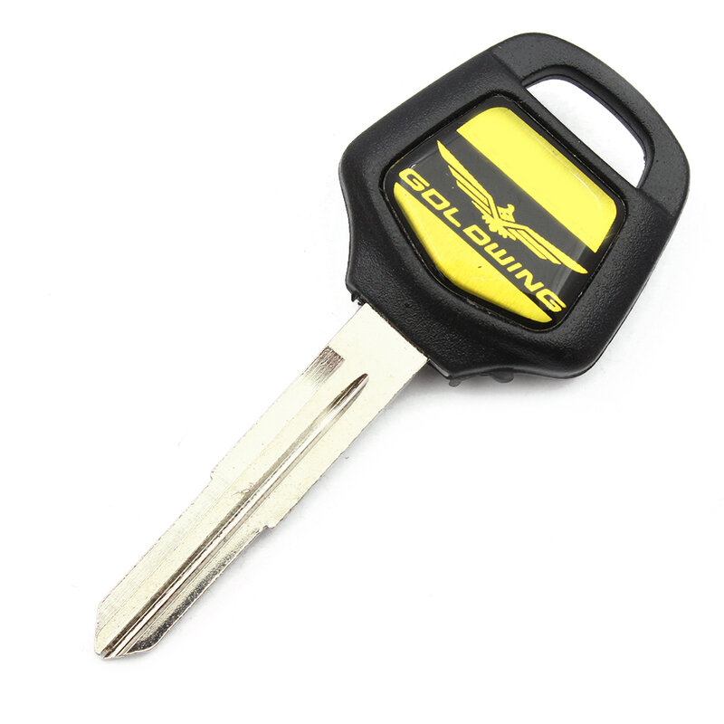 Key 1 Blank Installed Chip Uncut Blade Motorcycle Keys For Honda Goldwing GL1800 GL1500 2001-2011