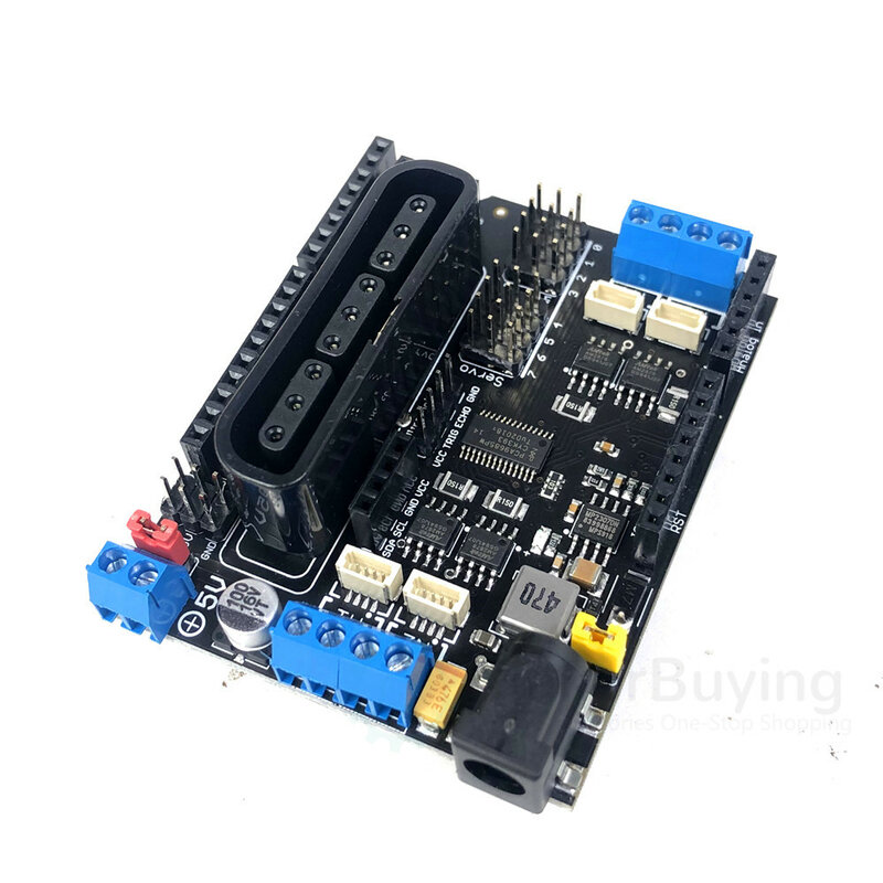 Arduino-リモートコントロール付きサーボモーター用保護ボード,ps2ハンドル,ワイヤレスリモコン,アーム