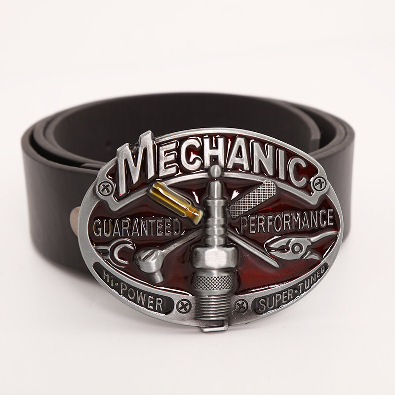 Western denim belt buckle fire tool letter zinc alloy men high-end belt accessories birthday party gift