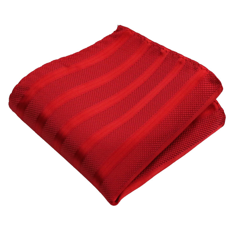 HUISHI-Pañuelo de poliéster a rayas para hombre, pañuelo a juego con lunares rojos y negros, ideal para regalo de boda o de negocios