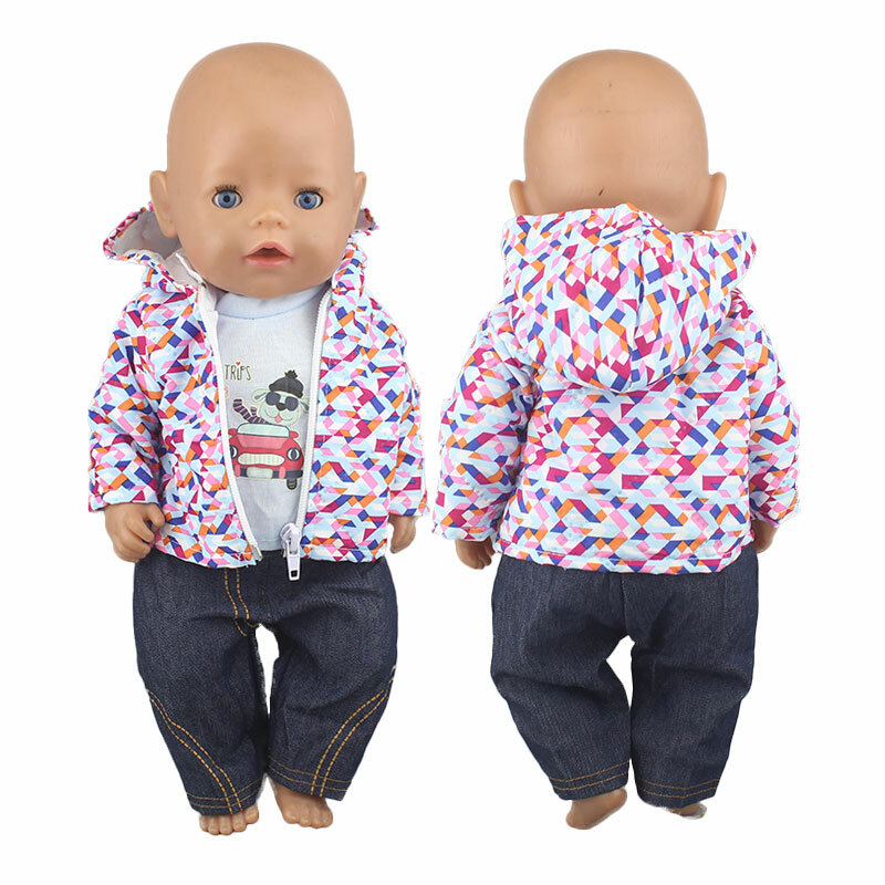 아기 다시 태어난 귀여운 점퍼 롬퍼, 신생아 인형 옷, 17 인치 43cm 인형 복장, 2023 신제품