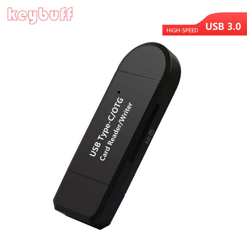 High-speed USB 3.0 Type C 2 In 1 OTG Card Reader USB sd card TF/SD Card Reader for smart phone/Computer/Type-C deveices