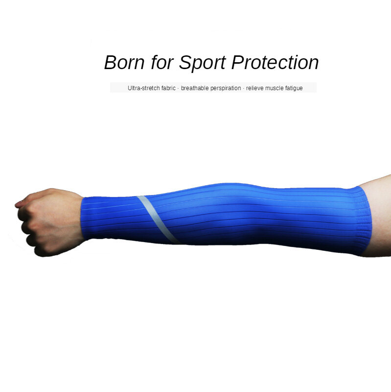 ขนาดS-XLฤดูร้อนผู้ชายผู้หญิงขี่จักรยานสะท้อนแสงแขนแขนWarmersดวงอาทิตย์Uv Protection Breathableการบีบอัดแขนแขน