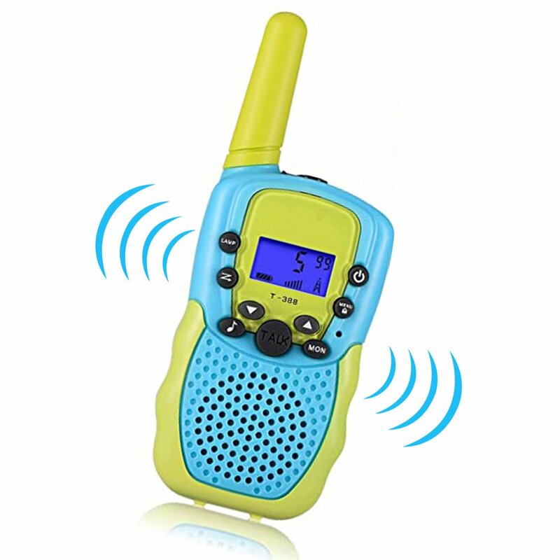 1 pc t388 crianças walkie talkie 8 canais lcd vox tela de longa distância 3km para 3-12 anos de idade meninos