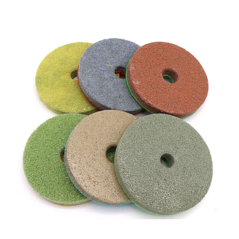 3 "4" lija esponja disco/esponja almohadillas de pulido de diamante para el pulido de mármol y granito piedra Artificial
