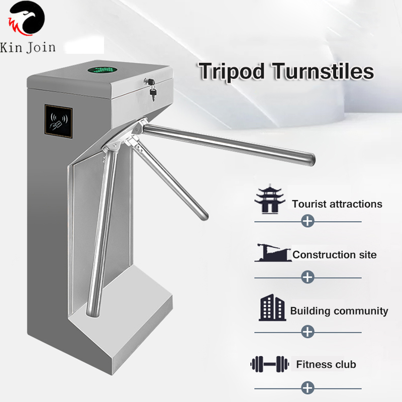 KINJOIN Access Control Roller Coin Operated Turnstile Tripod Turnstile