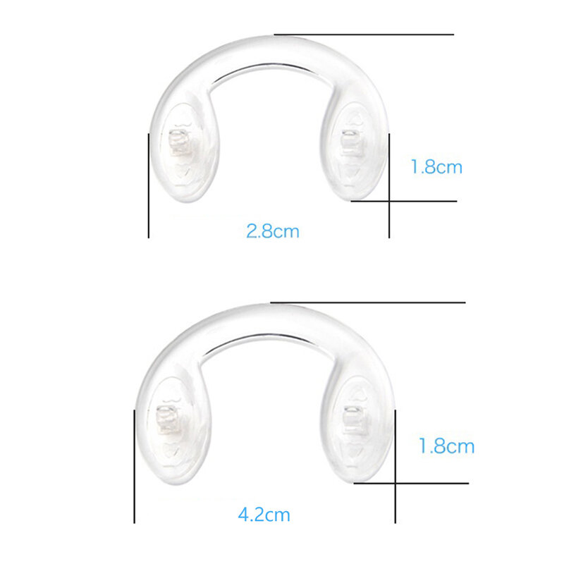 10 stücke Anti-Slip Einsatz Nase Pad U Form Silikon Verbunden Brillen Weiche Nase Pads Für Gläser
