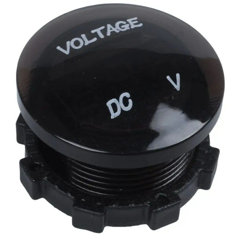 Voltímetro de 12V-24V CC para coche, Monitor LED para motocicleta, voltímetro impermeable rojo