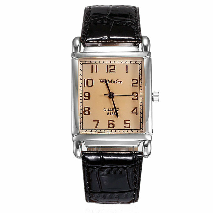 WOMAGE zegarki moda Casual kobiety zegarki prostokąt zegarki damski pasek skórzany do zegarka zegarek kwarcowy zegarki damskie hodinky reloj mujer