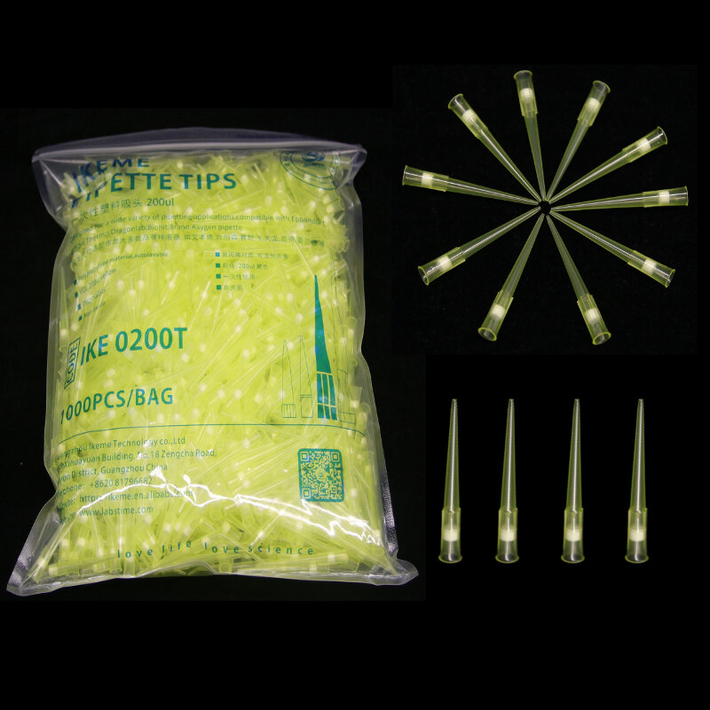 Ikeme 200ul Pipette Tips Met Filter Gesteriliseerd Pipettor Tips Pp Pipet Nozzle Lab Supplies