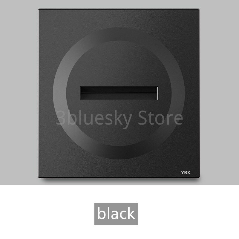 Unidade Switch Outlet para adaptador móvel, soquete, preto, branco, cinza, Q