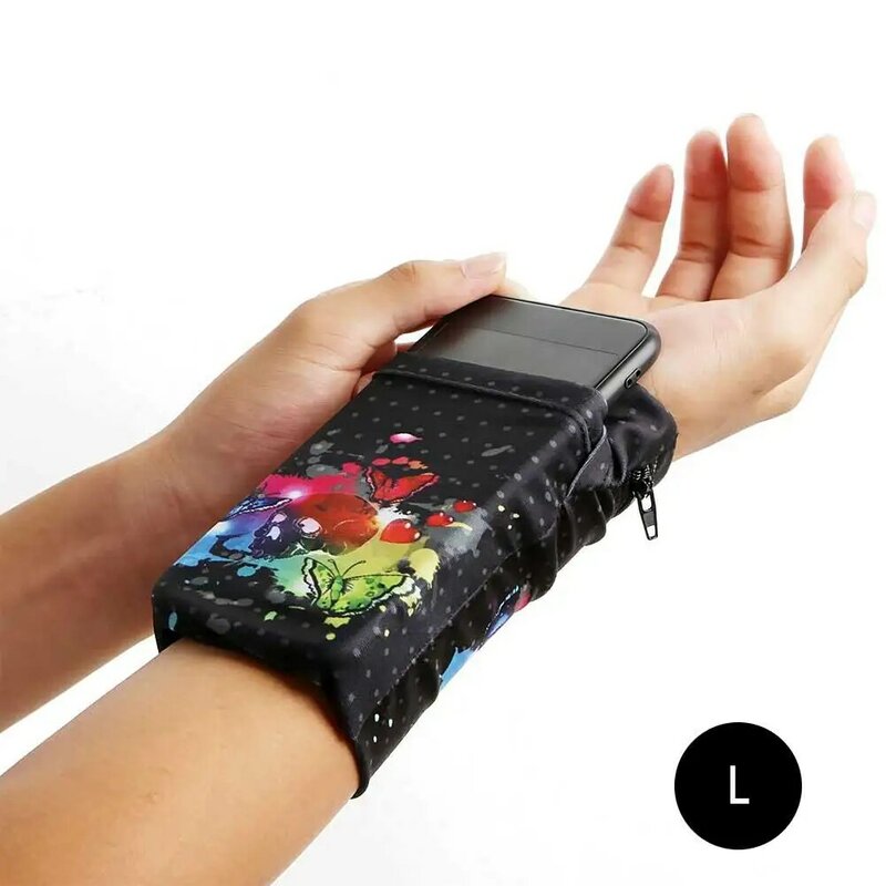 Nieuwe Mannen Vrouwen Sport Mobiele Telefoon Arm Bag Running Handtas Wrist Bag Double Side Wrist Wallet Pouch Polssteun pocket