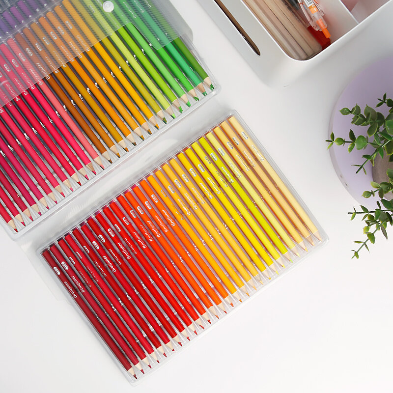 Brutfuner-lápices de colores al óleo HB, 48/120/160/180/260 colores, para bocetos, artistas, estudiantes de escuela, suministros de arte para colorear