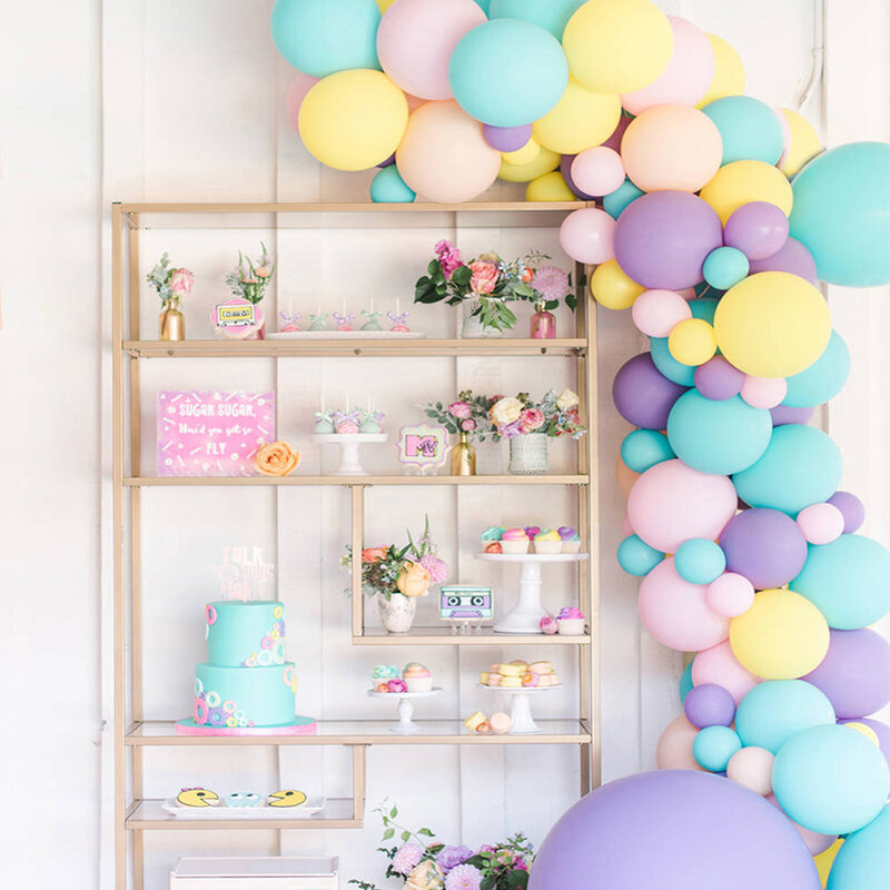 5M tło dekoracyjne łańcuch balonowy dekory gumowe akcesoria balonowe łańcuch balonowy Arch klipy na wesele urodziny