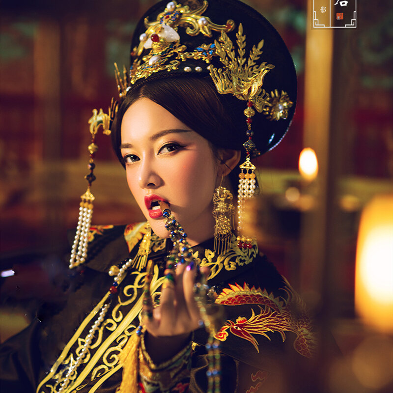 WYJN-Costume de princesse brodé de la dynastie Shu Rui Qing, robe vers le haut, costume officiel Hanfu avec longue queue Everak, magnifique