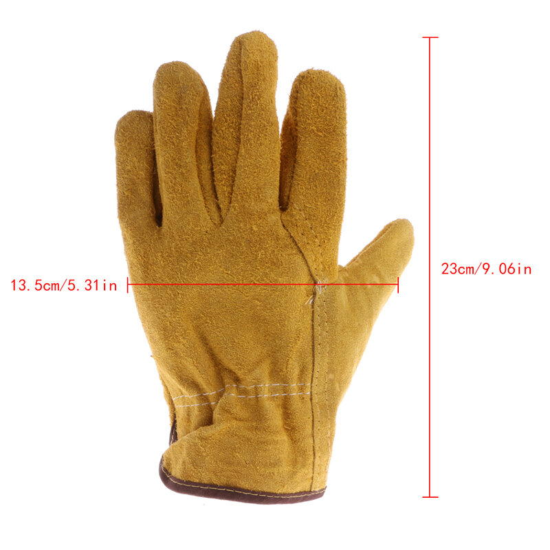 革製の安全保護手袋,溶接,耐摩耗性,1ペア