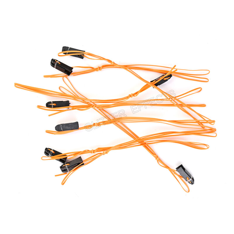 100 pcs/lot 1m fil de cuivre couleur Orange Talon fil d'allumage pour système de feux d'artifice dispositif de tir