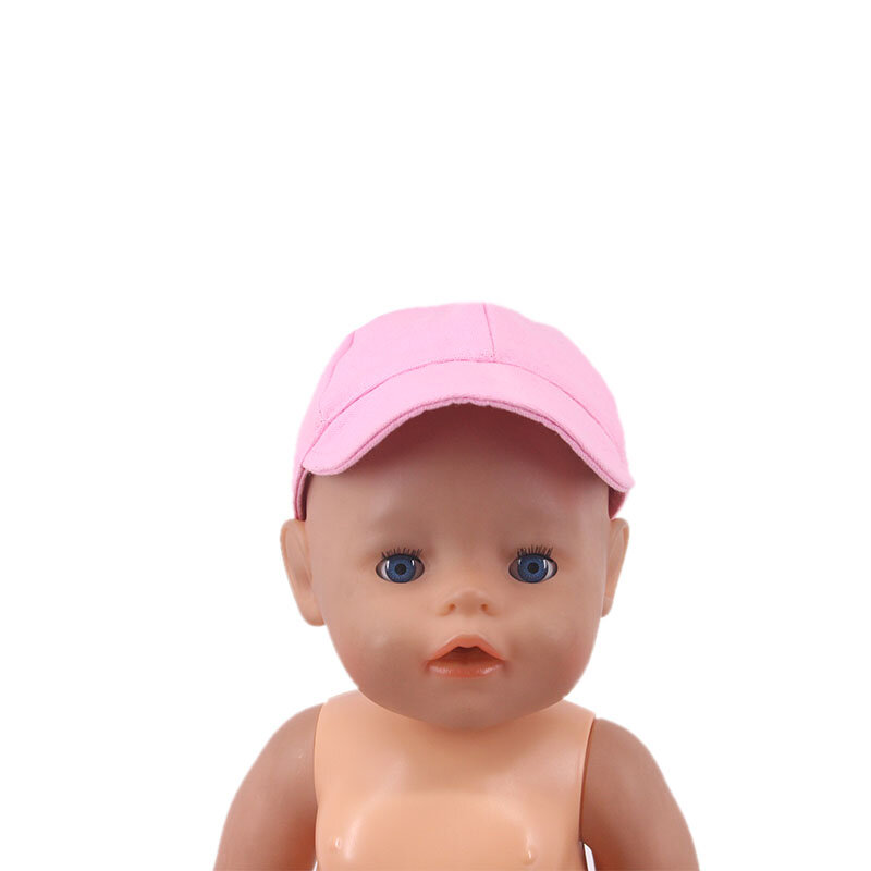 Doll Clothes Baseball Cap Doll Hat Doll Accessories For 18 Inch American of girl`s Doll&43Cm Born Baby Items,Our Generation Toy