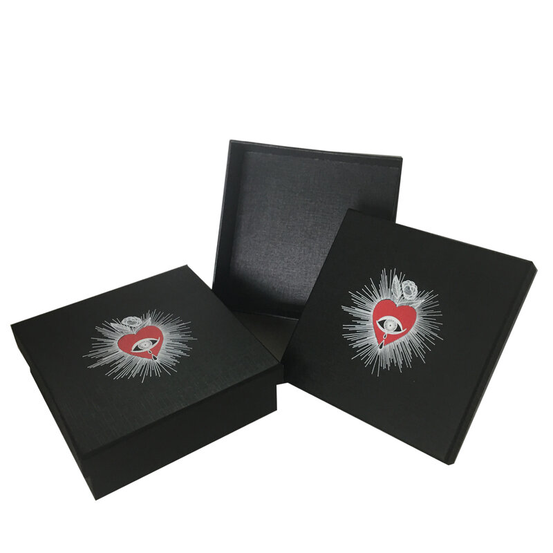 Деловая упаковка на заказ 100 шт. с принтом логотипа роскошный черный картонный ящик для упаковки бумаги мужской кошелек подарочная коробка