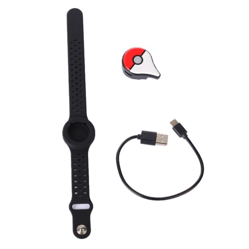 Pulseira de brinquedo para pokemon go, bracelete com captura automática bluetooth e bateria recarregável
