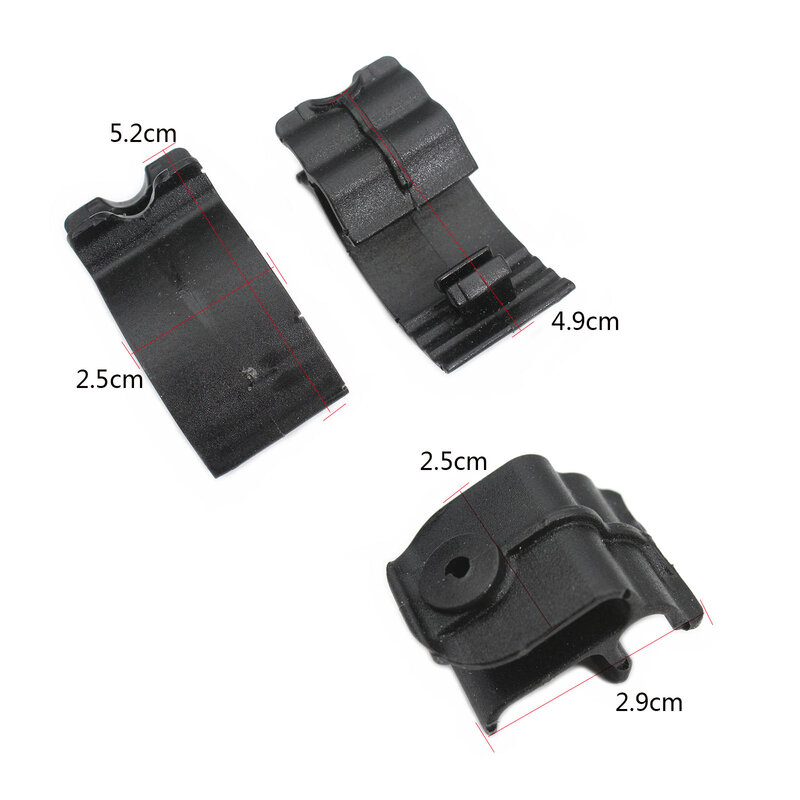 Side Battery Cover Clips For HARLEY Sportster XL883 XL1200 2004 2005 2006 2007 2008 2009 2010 2011 2012 2013 Plastic Black