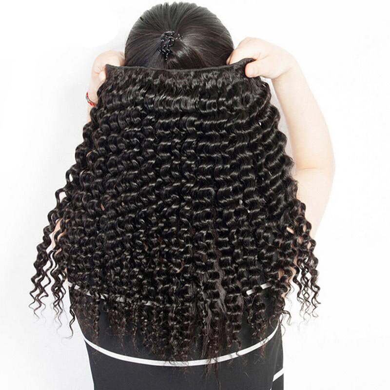 Bundel rambut gelombang dalam penawaran Remy gelombang dalam bundel rambut manusia ekstensi 100% rambut manusia jalinan warna alami ekstensi rambut