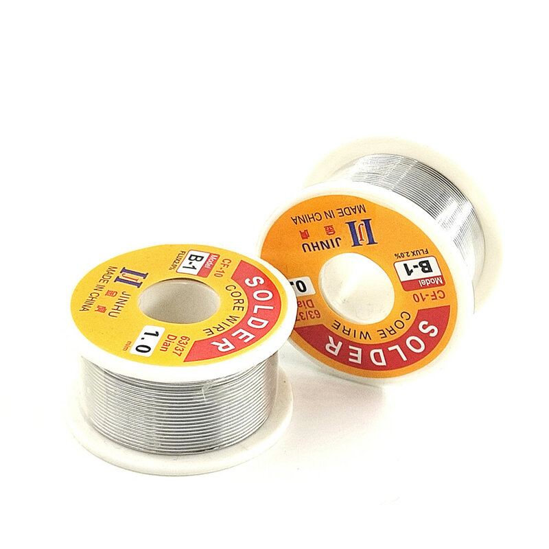 100g No Clean Rosin Core Solder Tin Wire Reel with 2% Flux and Low Melting Point for Electric Soldering Iron Desoldering