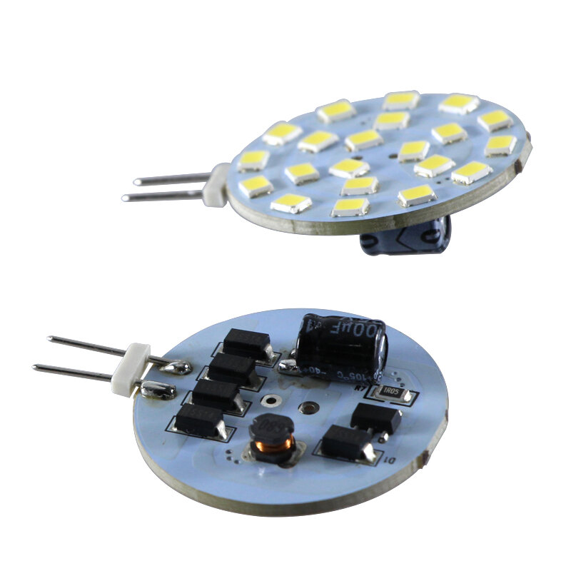 Lampada – ampoule ronde Led G4 12v 24 v, 3W 12V 24 v, remplace le projecteur halogène, lampe à économie d'énergie pour éclairage de maison et de voiture 350Lm