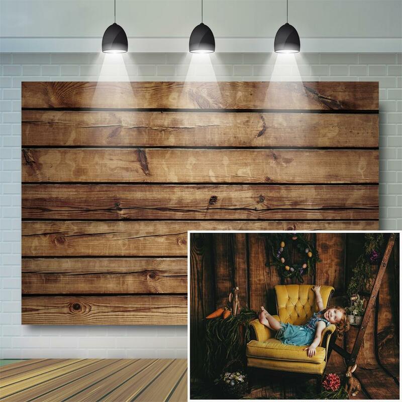 Wood Backdrop for Photography Food Baby Portrait Photography Backdrops White Brown Christmas Wooden Background for Party Decor