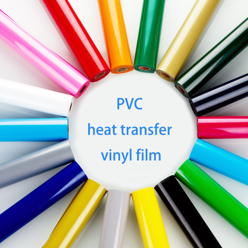 Film vinyle de transfert de chaleur en PVC, 30cm x 100cm, vêtements de sport, pour repasser sur HTV, impression de chiffres courts, motifs pour T-shirt maison
