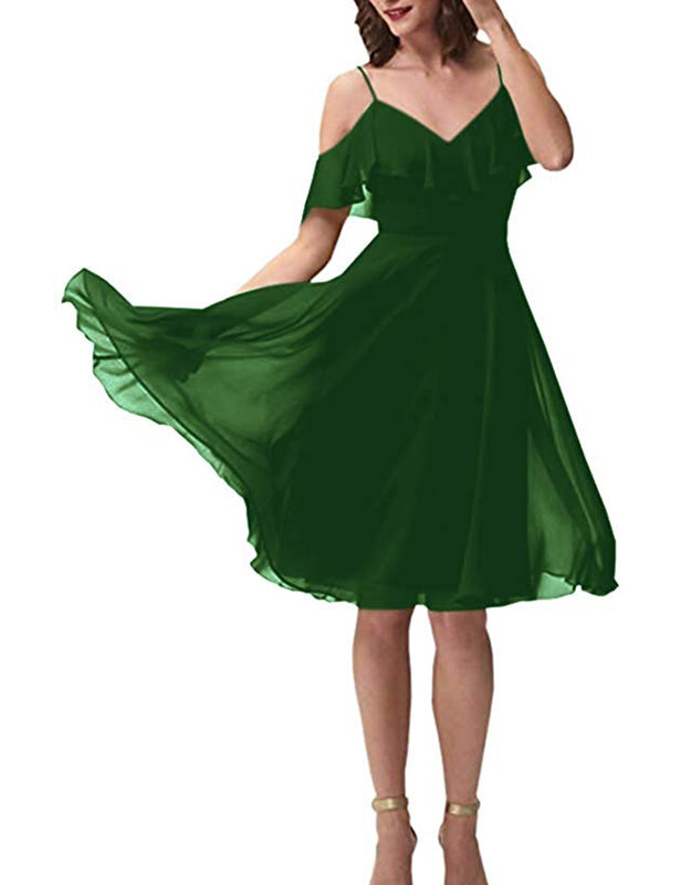 فساتين السهرة ผู้หญิงชุดชีฟองสั้นชุดราตรี Платья Для Выпускного Vestidos De Fiesta Платья