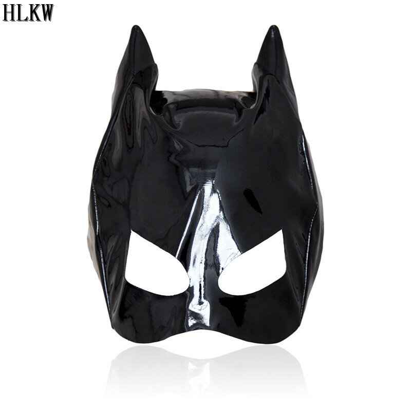 Máscara de gato de couro sexy para mulheres bdsm fetish cat cabeça máscara de olho preto halloween carnaval festa catwoman cosplay máscara facial nova