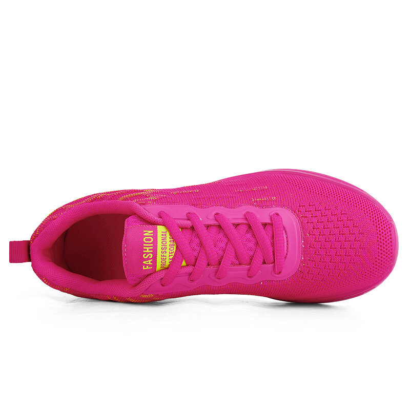 Zapatillas de correr transpirables ligeras y cómodas para mujer, zapatos deportivos antideslizantes resistentes al desgaste, aumento de altura, 2020