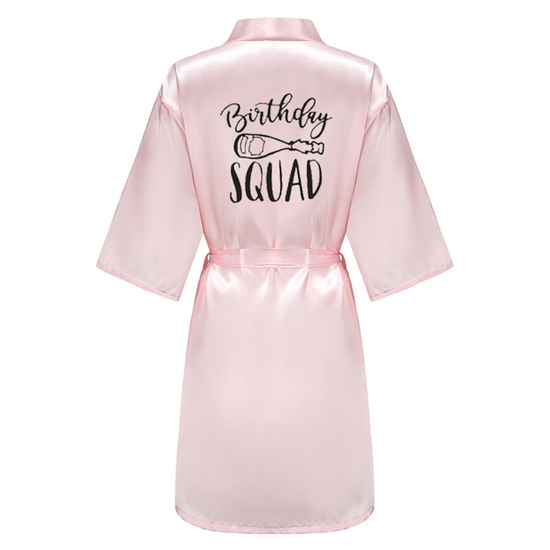 Атласный халат Queen & Squad для женщин, кимоно для дня рождения