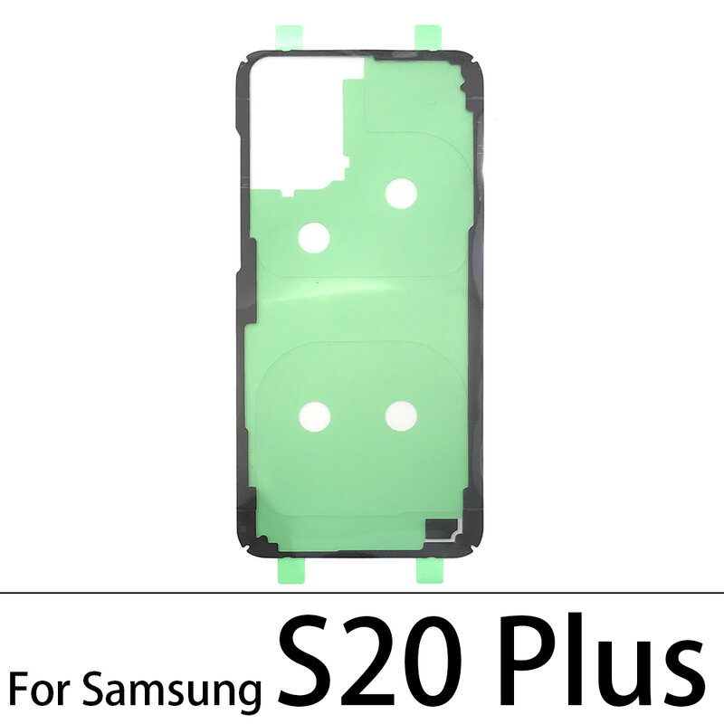 Penutup baterai belakang stiker pintu pita perekat tahan air untuk Samsung S10 S10E S20 S21 S22 S23 Plus Ultra Fe