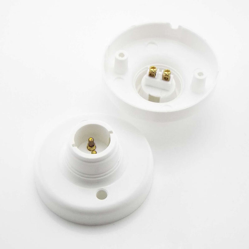 Base de lámpara de tornillo de 1/5 piezas, e27, B22, enchufe de CA, adaptador de soporte de pared, soporte de lámpara a presión