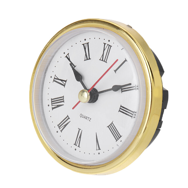 65mm ouro relógio de quartzo movimento shellhard inserção numeral romano diy acessórios de relógio 2-1/2"