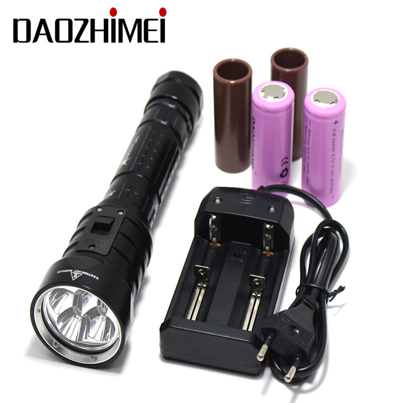 DX4S (von upgraded DX4) XM-L U2 3200LM LED Tauchen Taschenlampe Helligkeit Wasserdichte 100m Weiß Licht Led Taschenlampe