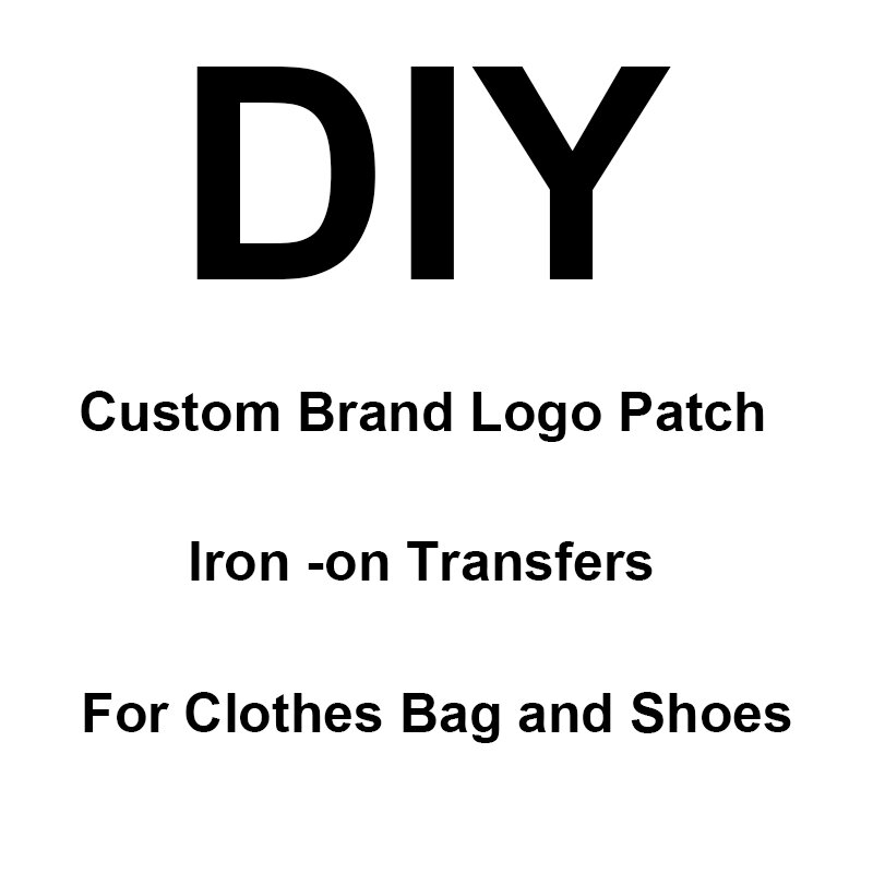 Żelazko na plastry na marka odzieżowa LOGO łatki na ubrania torebka buty naprasowanka silikon PVC naklejka odzieży akcesoriów DIY