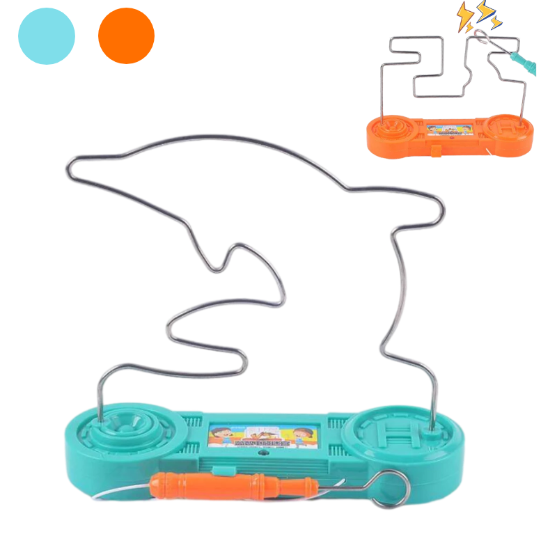 New Fun Mini Electric shock maze challenge Children's Hands-on Focus training Light Music Puzzle table games Party Kids Toy Gift