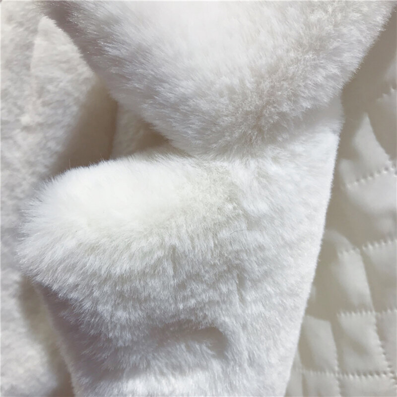 Nowe kobiety jesienno-zimowa futrzana ciepła futro odzież wierzchnia moda luźne futro królika długa kurtka dorywczo zagęszczony futro