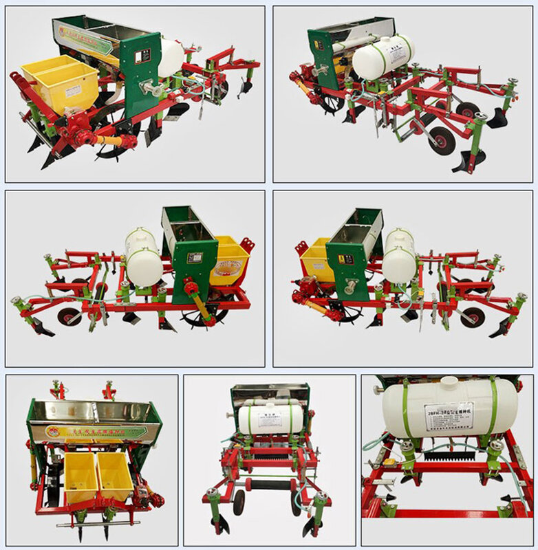 Máquina de siembra de precisión, tractor de cuatro ruedas, 30-70Hp, laminación de granos de soja, maíz, cacahuete, con película perforada