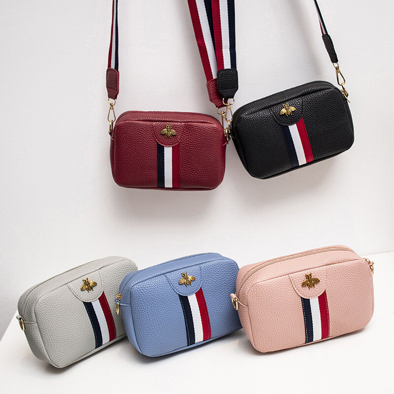 Women's Shoulder/Crossbody Bag Bee Stripe Zipper Fashion Belt Wholesale 2020 New Style Mini Purse