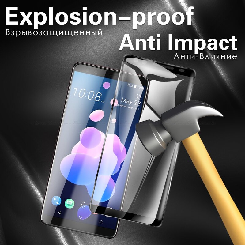 Protective Glass Screen Protector For HTC Desire 20 Pro 19s 19 12 U20 U12 U11 Plus X10 Tempered Glass Full Cover Glass Film
