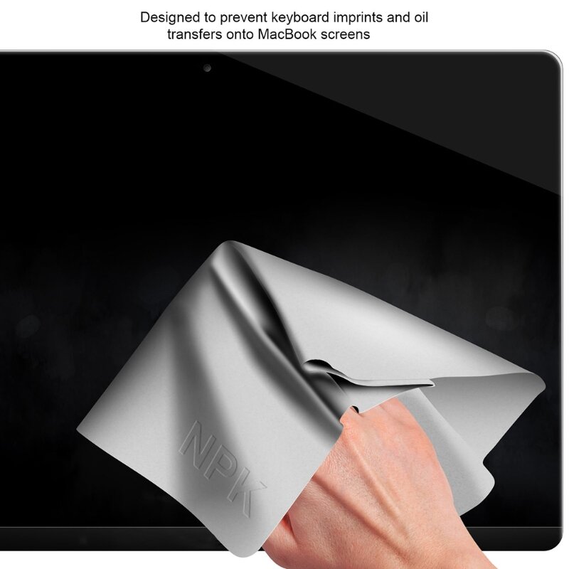 Tissu de protection pour clavier, adapté pour Macbook Pro/Air, ordinateur portable 13-15 pouces, anti-poussière, tissu microfibre 95AF