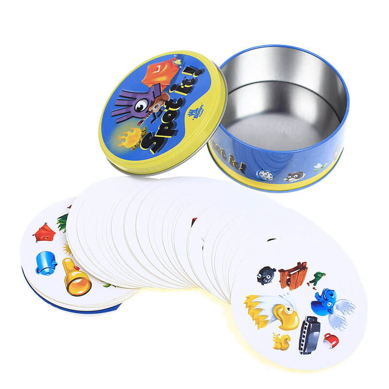 2020 Spot Board Games 83mm For Kids Like It Classic Education Card Dobble Game English Version Home Party Funny Game