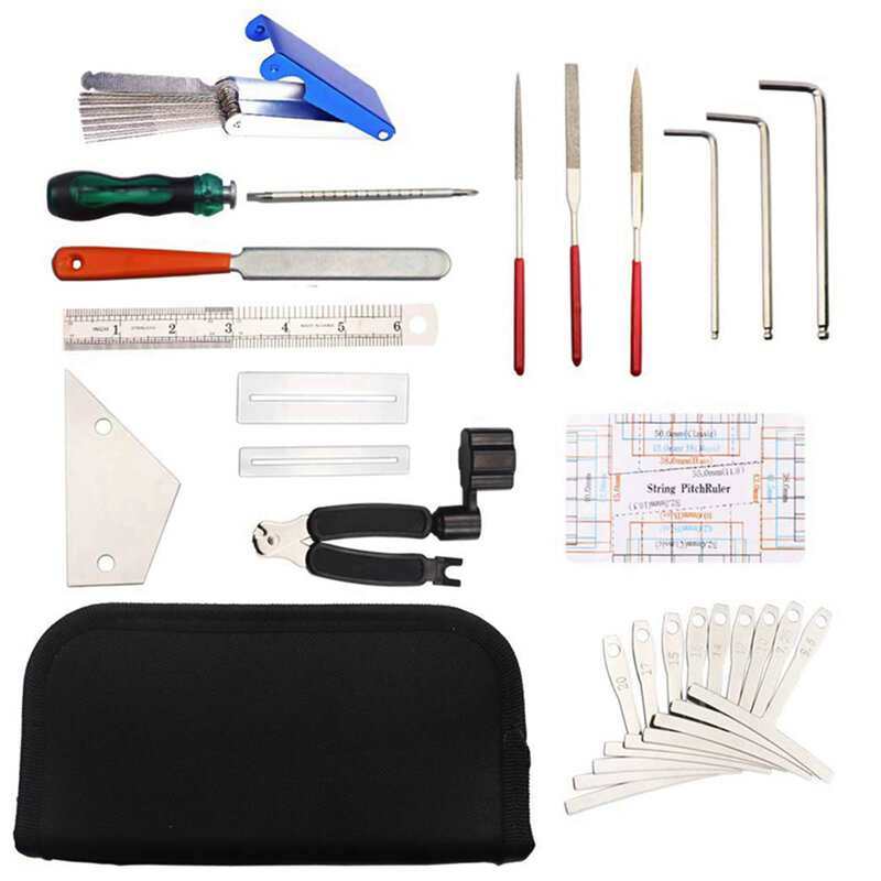 JERepair-Kit d'outils de livres d'entretien, 3 en 1, extracteur de goupilles, coupeur d'enrouleur JEString, bascule JEFret, kits de fichiers de dépouillement