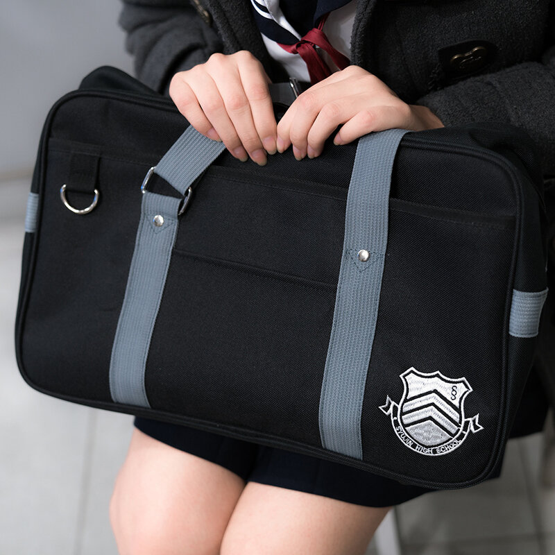 Student Bookbag Persona 5 P5 Syujin Gakuen liceum JK torba Anime jednolite torby na ramię w stylu Oxford torba