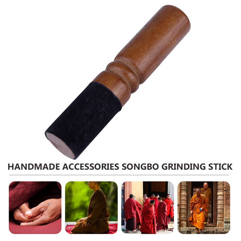 Handmade Bowl Hammer Nepalese Stick Nepalese Buddha Sound Bowl Stick Chanting Bowl Accessory Stick (Medium Size)